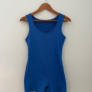 Wild Fable Women's Blue Sleeveless Bodysuit